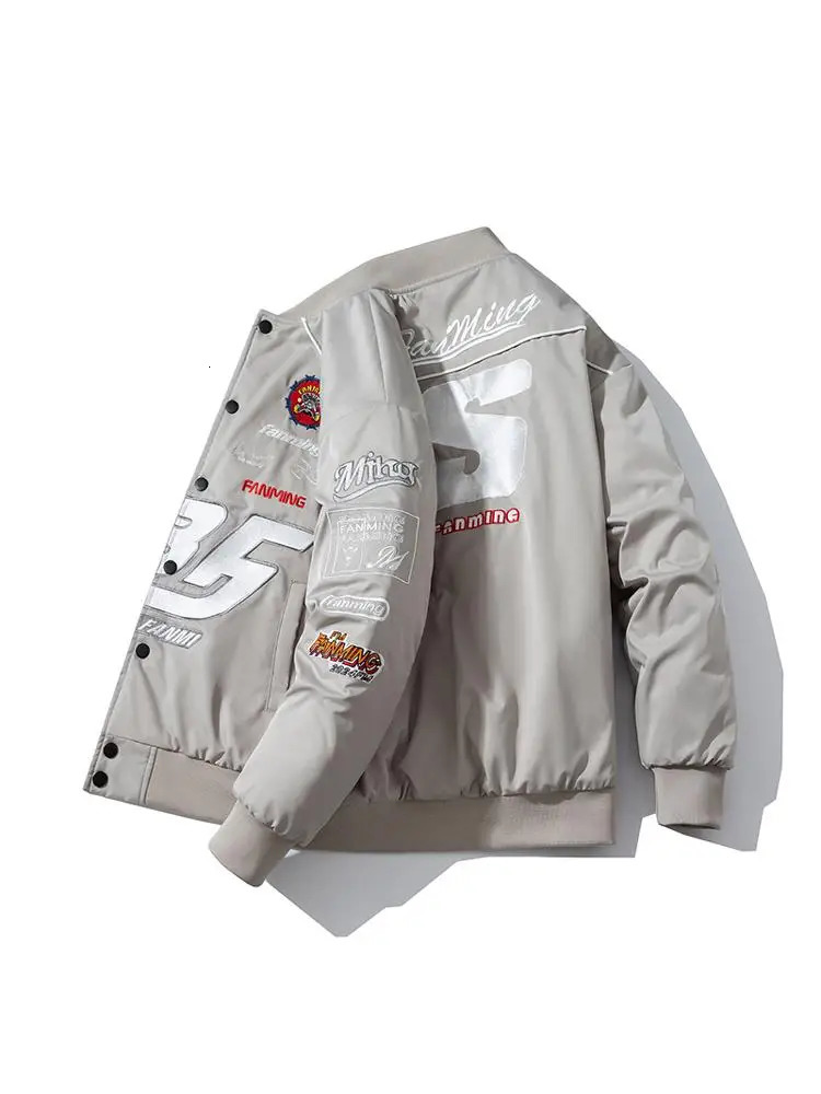 Autumn Winter Varsity Jacket Men Letter Embroidery Motorcycle Jacket Women Fashion Hooded Parkas American Baseball Coat Button 251222