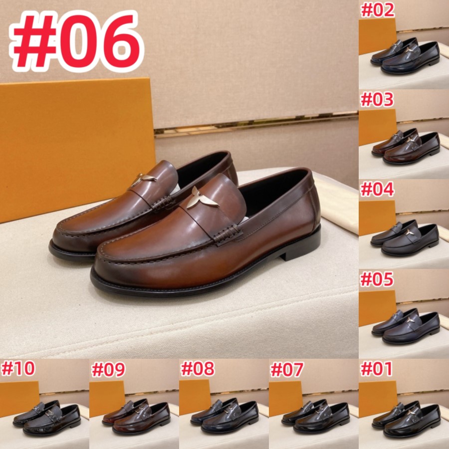 23MODEL New luxurious Loafers Men Shoes Leather Solid Color Classic Banquet Wedding Party Daily Fringe Fashion Designer Dress Shoes with Free Shipping 11