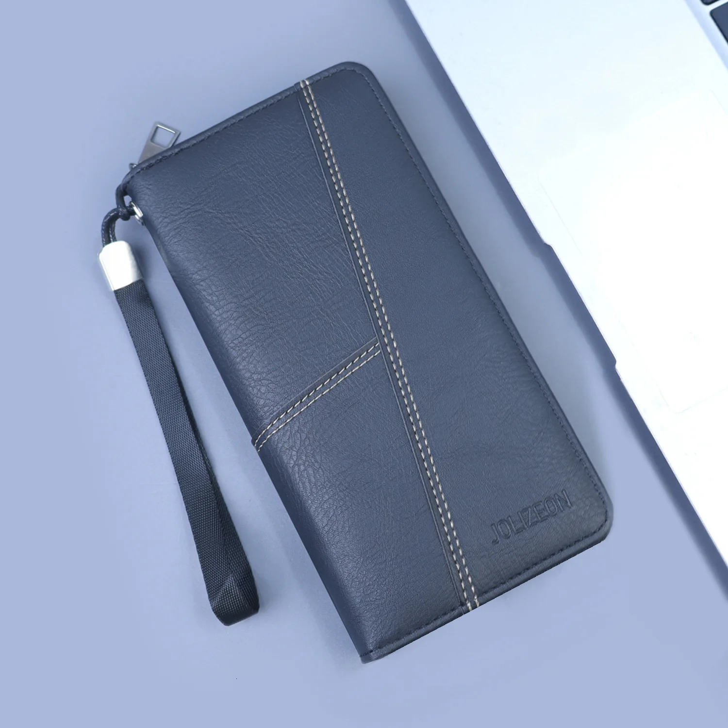 Mens Handbag Multifunctional Zipper Long Wallet Mens Clutch Bag Mobile Phone Bag Large Capacity Wallet 251225