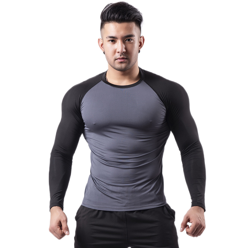 Men's Summer Gym Clothes: High-Stretch, Breathable, Quick-Dry T-Shirt, Basketball & Running Short-Sleeve Athletic Compression Shirt