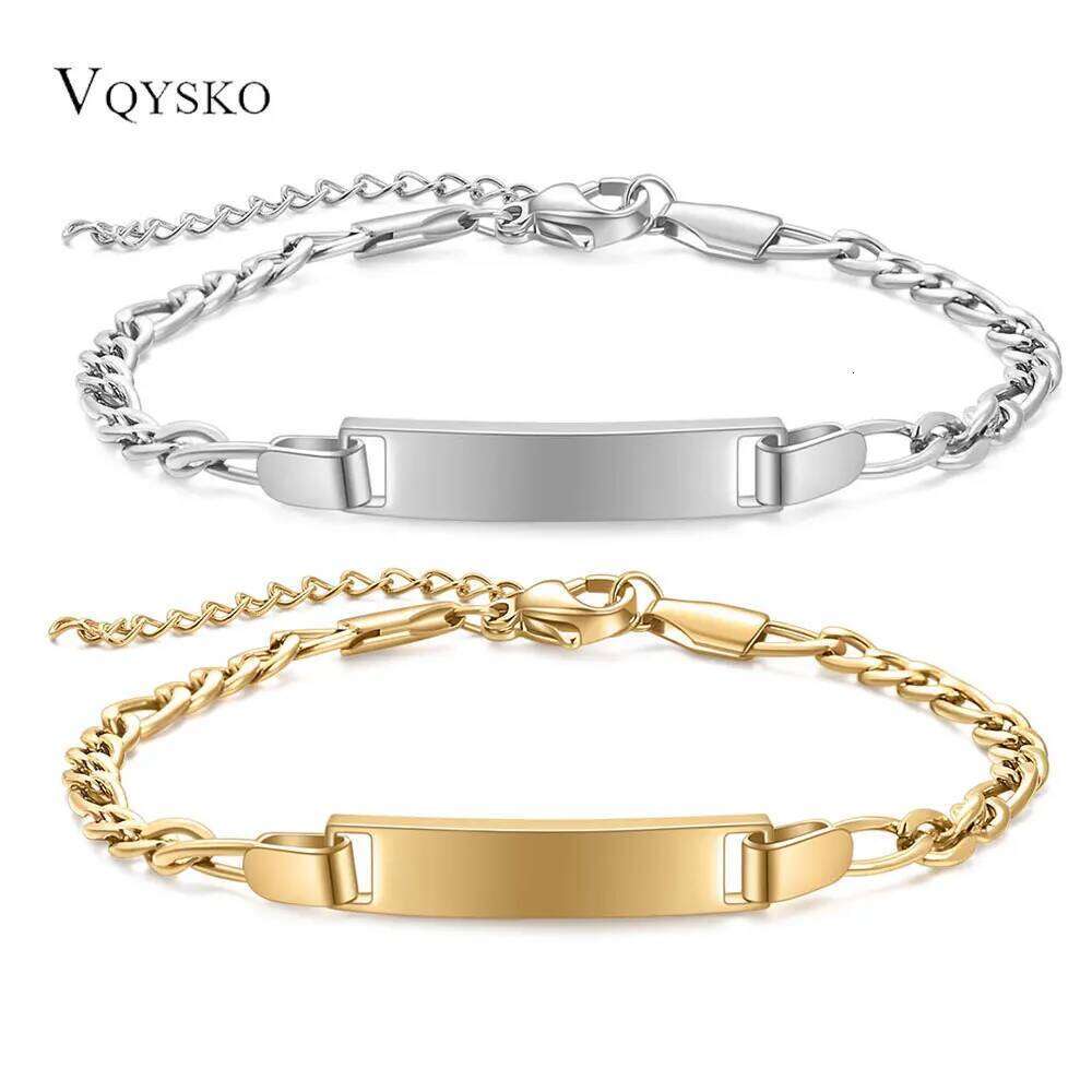 New Trendy Customizable Classic Stainless Steel Gold/Silver Color Adjustable Bracelet For Women Fashion Jewelry Gifts 25T1226