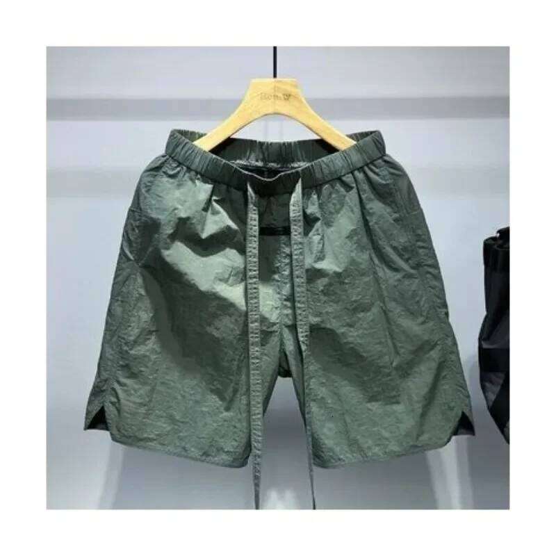 Sports Thin Quick Dry Breathable Casual Classic Resistant Pants Drawstring Beach Cargo Shorts Men Clothing