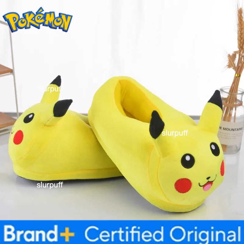 Pokemon Pikachus Game Peripheral Kawaii Home Shoes Home Slippers Cute Winter Warm Indoor Slippers Gift W251226