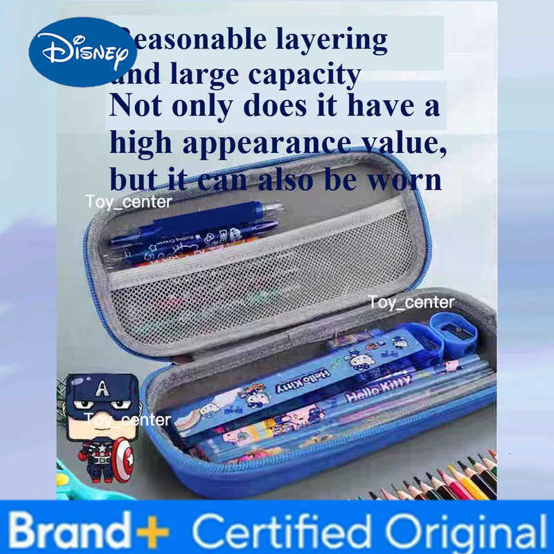 Disney 3D Spider Man Pattern Pencilboxes Anime Action Figure Cartoon Student Large Capacity Pencil Cases Children Birthday Gifts H251227