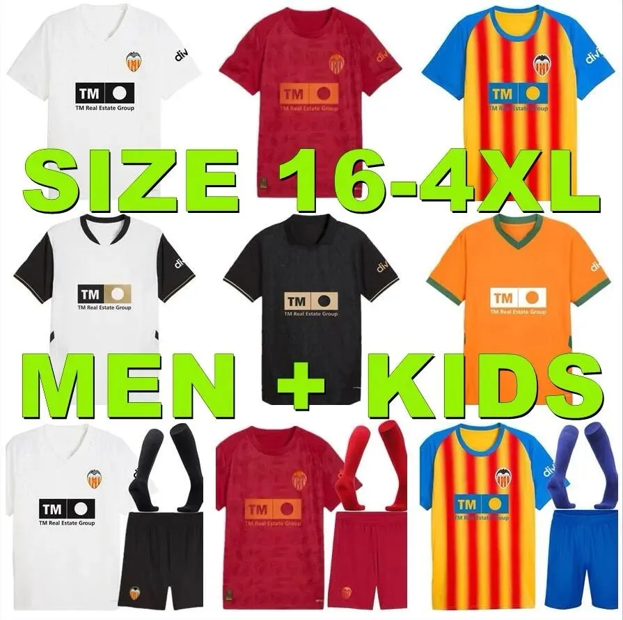 25/26 valencias CF soccer jerseys camisetas de futbol men Valencia football shirts 2025 2026 third kids kit camiseta vcf DURO GAYA MUSAH HUGO chemise