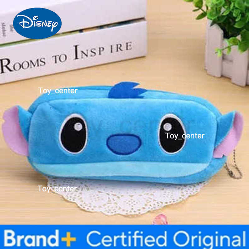 Disney Anime Stitch Plush bag Girls Makeup bag Boys Pencil Box School Cute Large Capacity Pencilcase Stationery School Supplies H251227