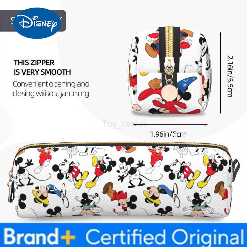 Disney Mickey Through The Years Wizard Pencil Case Creative Pen Box Bags Girls Boys Large Storage School Supplies Zipper Pencilcases H251227