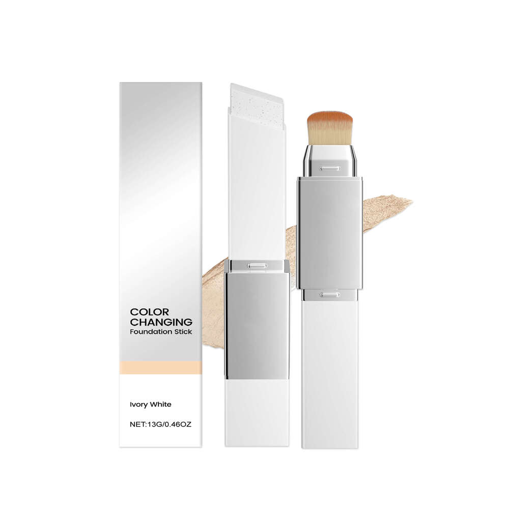 AMZ Ivory White 2-in-1 Color-Changing Lightweight Moisturizing Matte Clear Natural Finish Foundation Stick