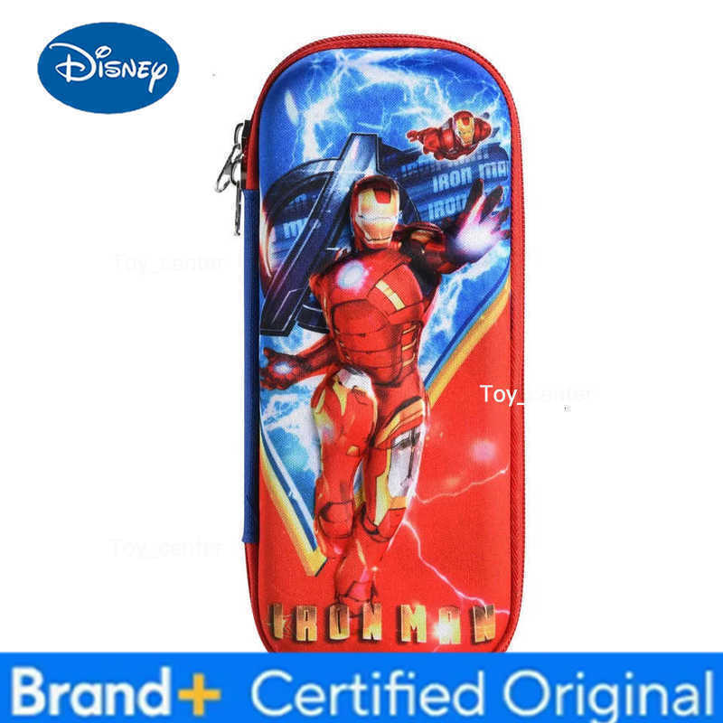 Disney 3D Spider Man Pattern Pencilboxes Anime Action Figure Cartoon Student Large Capacity Pencil Cases Children Birthday Gifts H251227