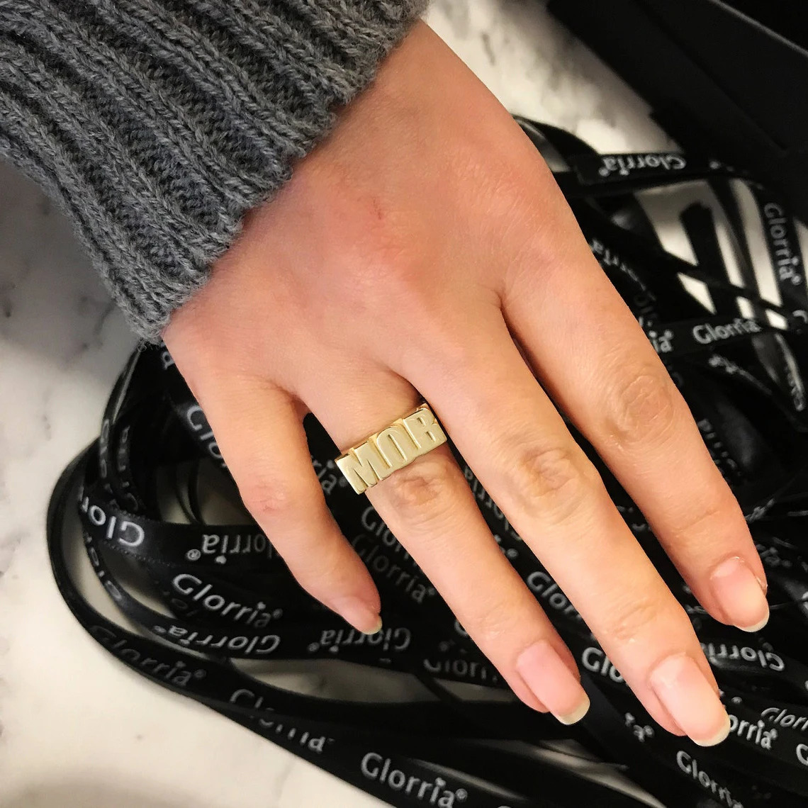 Custom Gold Gothic Rings for Men Women Stainless Steel Name Ring Personalized Chunky Knuckle Rings Birthday Gifts 251224