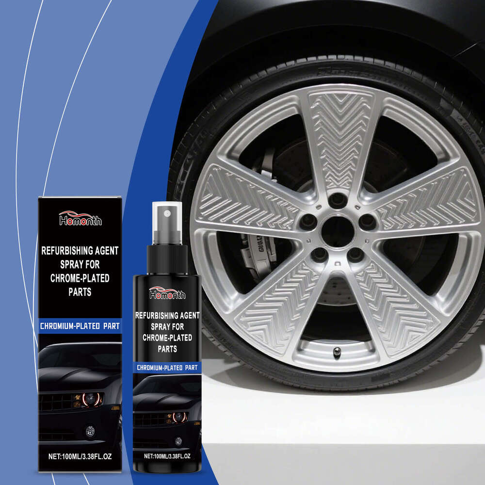 Homonth Chrome Parts Care Spray Car Hardware Accessories Anti-Oxidation Decontamination Cleaning Anti-Rust Polishing Agent