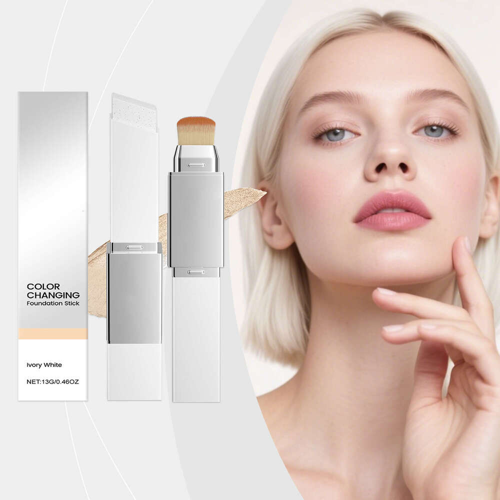 AMZ Ivory White 2-in-1 Color-Changing Lightweight Moisturizing Matte Clear Natural Finish Foundation Stick