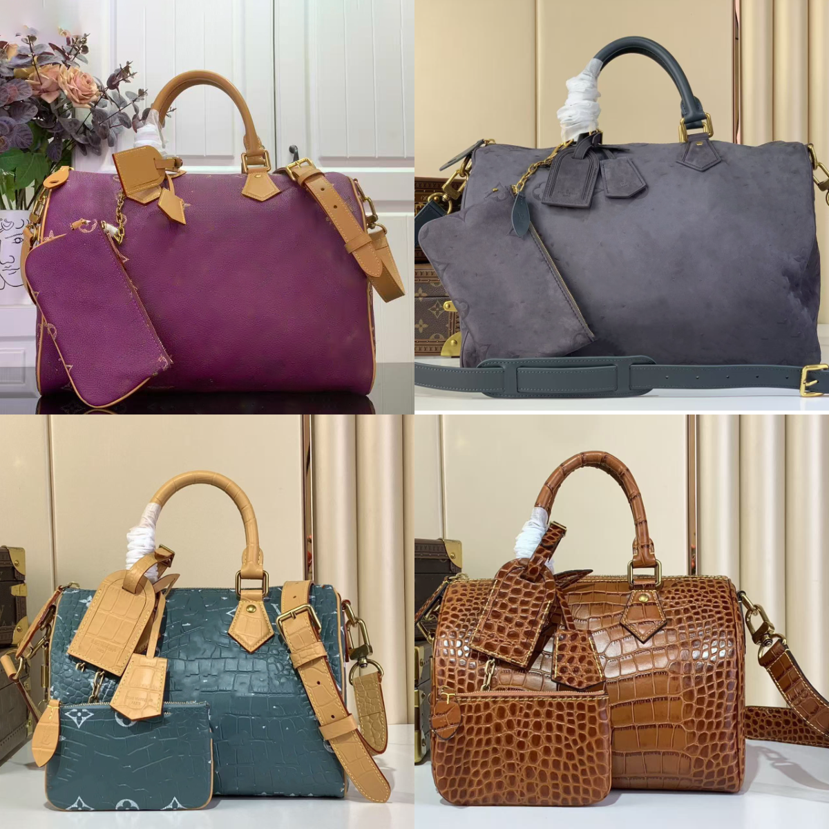 10a Designer Bag Mirror Quality P9 Speedies Pillow Bag Fashion Shoulder Bag Luxury Women Genuine Leather Crossbody Bag Boston Bag 25cm 35cm 40cm Travel Bag