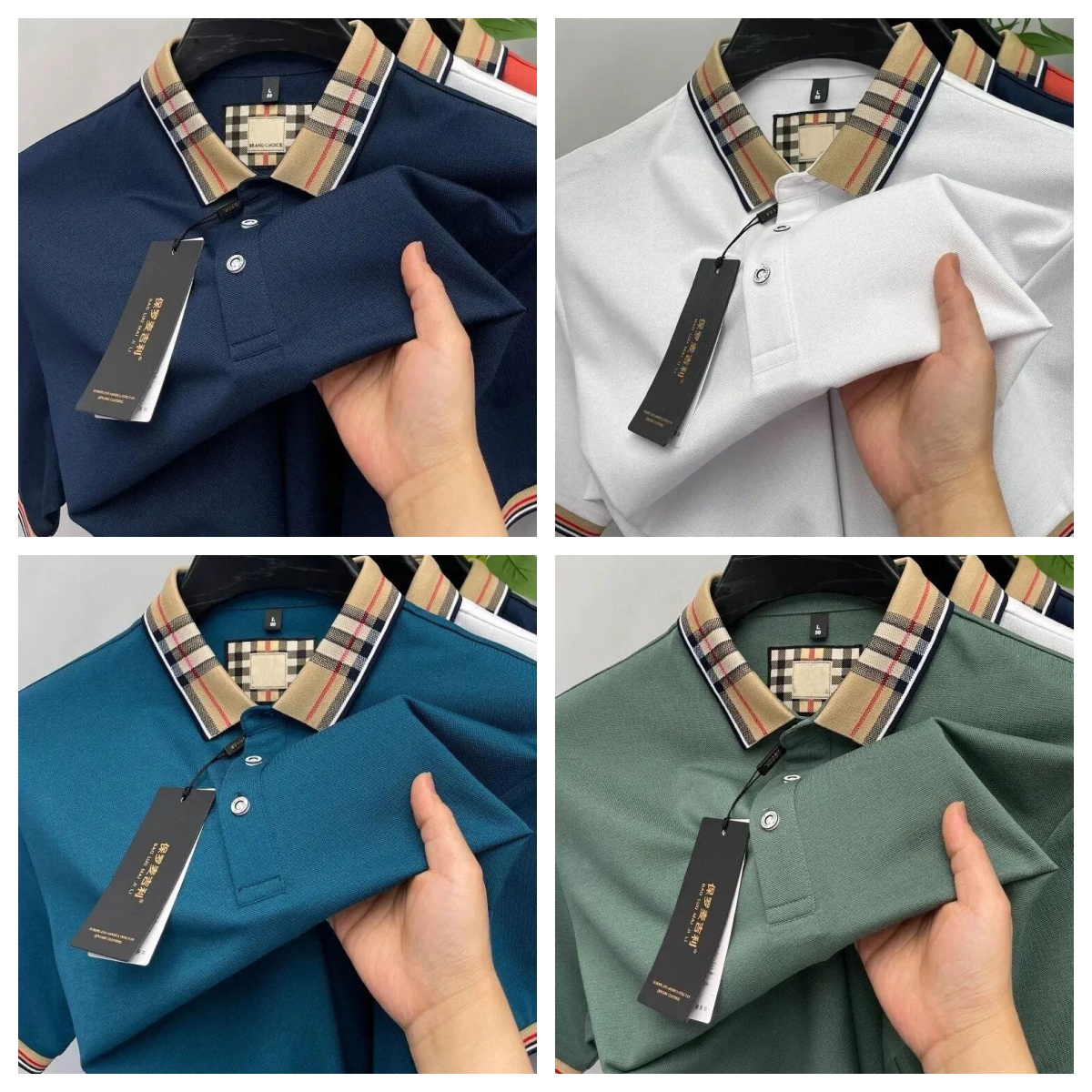 polo men polos mens designer polo shirts for men designer shirt tee polo shirts luxus shirt Luxury Brand Short Sleeve Fashionable Simple Solid Summer short polo