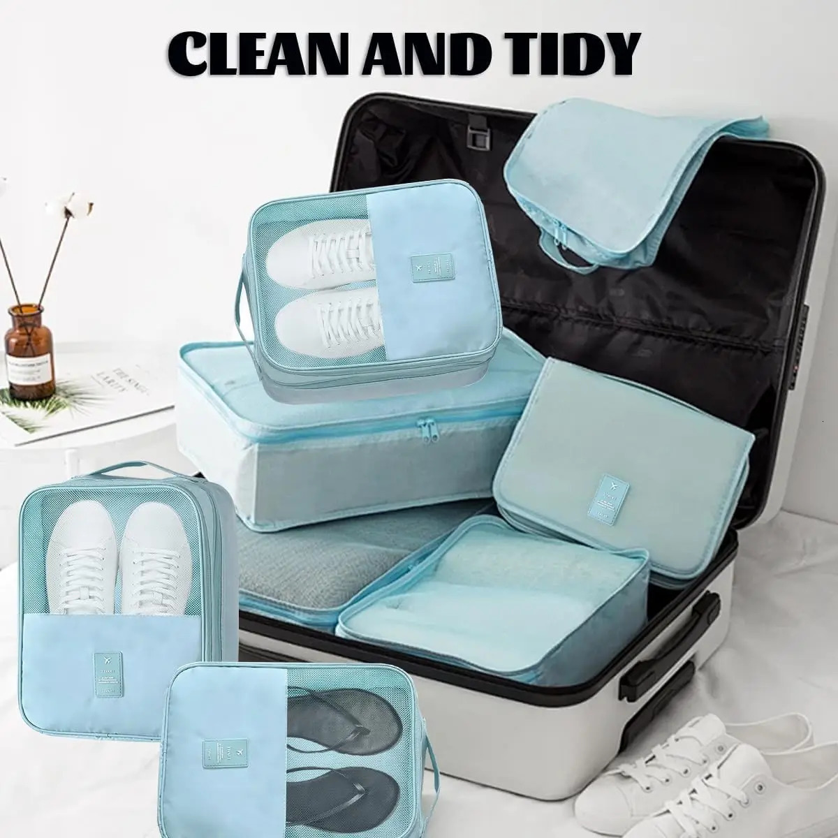 Portable Travel Shoe Bag Underwear Clothes Bags Shoe Organizer Storage Bag Multifunction Travel Accessories Storage Bags Pouch 251226