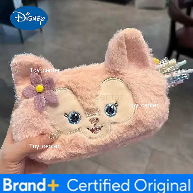 Disney Stellalou Linabell Girly Heart Cartoon Cute Plush Stationery Bag Creative Kawaii Pencil Bag Makeup Storage Bag Gift H251227