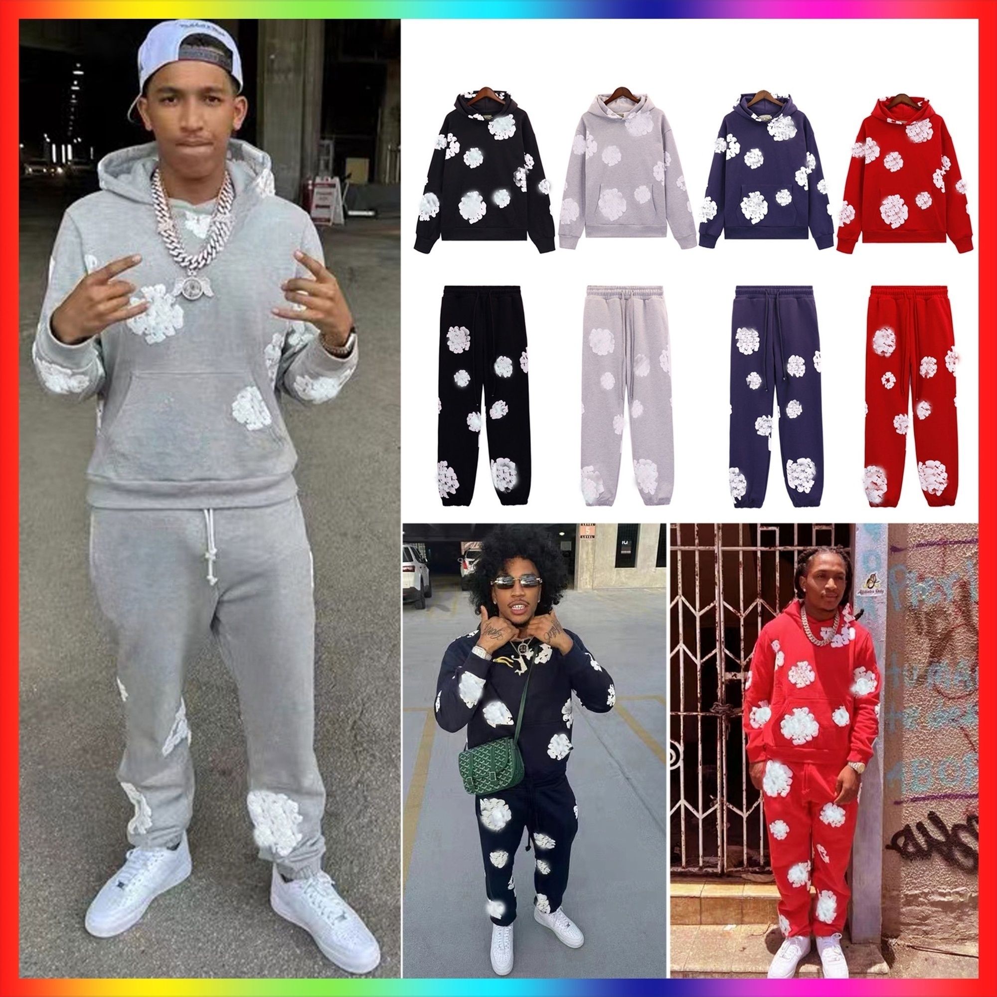 hoodies designer hoodie mens hoodie designer clothes autumn and winter high quality cotton trend sweatshirt Hip hop loose men and women pullover casual suit size S-XL