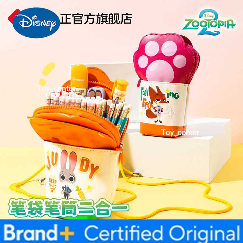 Disney Zootopia2 Series Nick Wilde pencil case cute Judy Hopps Crossbody bag pencil case large capacity cartoon pencil case gift H251227