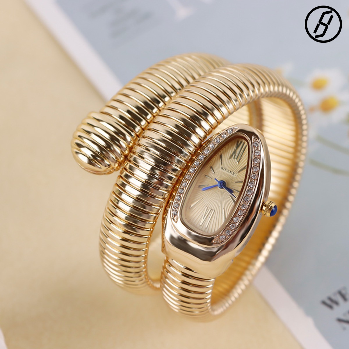 BIFANXI Multi-brand Snake Watch Stainless Steel Quartz Watch Girl Gift Versatile International Brand Bracelet Watch Boutique Craft Original Watch Wholesale