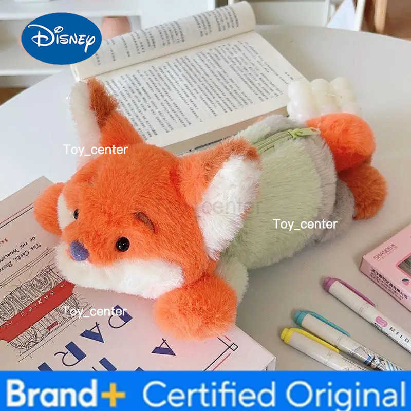 Disney Cute Cartoon Animal Plush Doll Creative Stationery Storage Bag Large Capacity Student Portable Pencil Case H251227