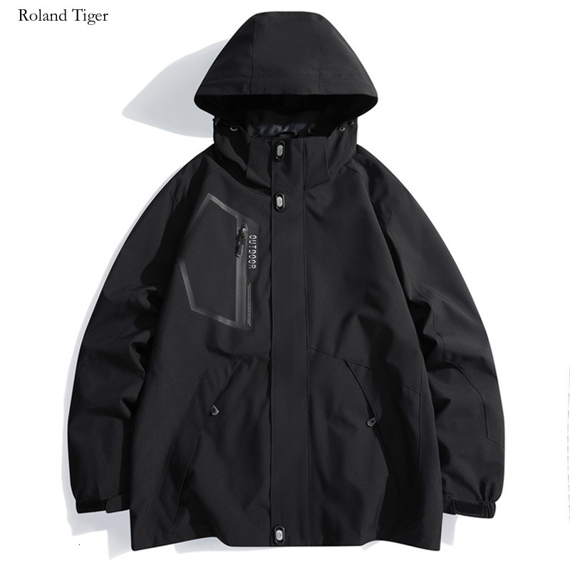 Roland Tiger Outdoor Couple Hiking Off-Road Team Custom 2025 Spring Autumn Four Seasons Wearable Windproof Single Layer Jacket Waterproof