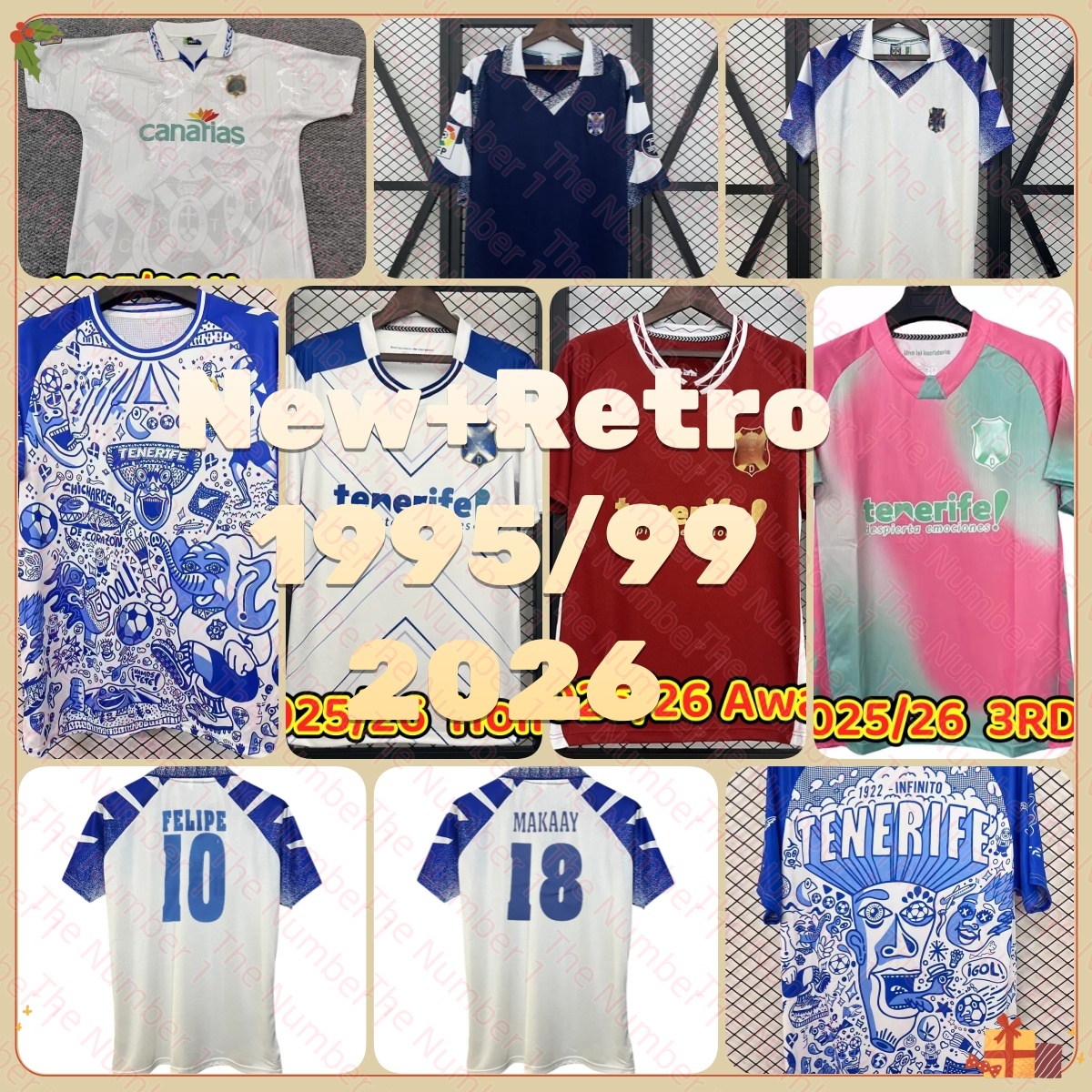 1997 1998 CD Tenerife FELIPE Retro Home away Mens Soccer Jerseys MAKAAY&2025/26 GALLEGO ZORRILLA MO DAUDA BUNUEL ROMERO SIPCIC MARTINEZ LOPEZ Tenerife soccer jerseys