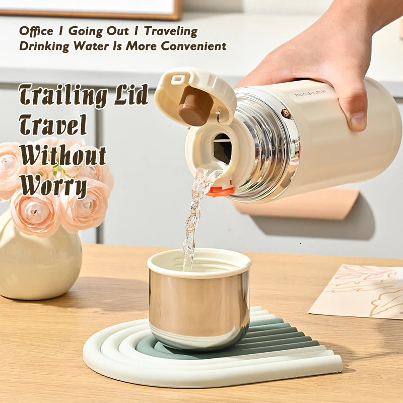 530/630ml Large Capacity Food Grade Material 304 Stainless Steel Portable Vacuum Thermal Insulation Tumbler Thermos Seal Cup 251222 W260226