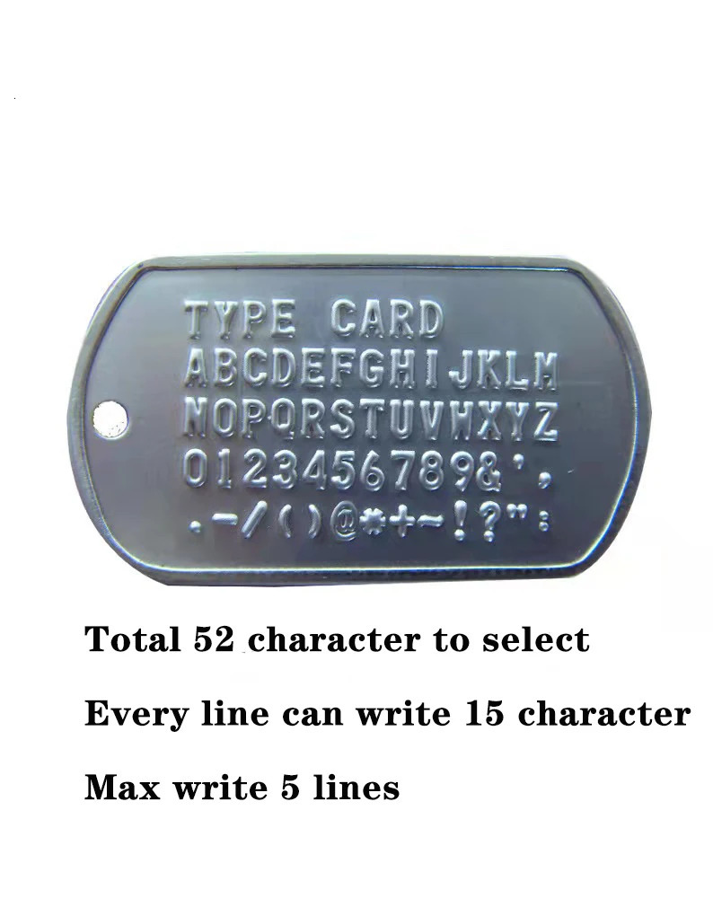 Stainless Steel The Dog Tag Military Set of 2 Personalised Necklaces Army Style with Ball Chain Silencers Custom Make Necklaces 251224