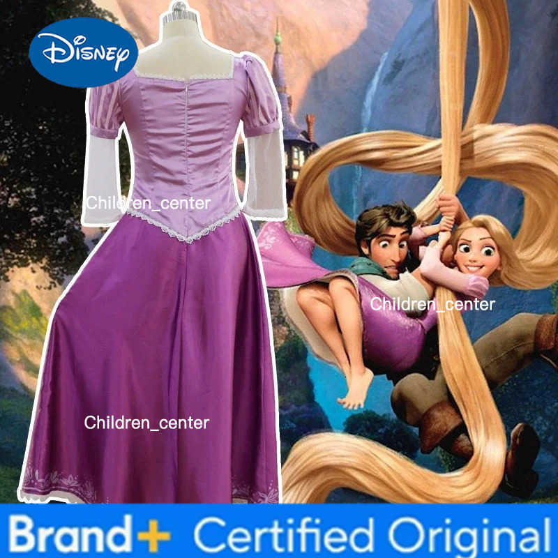 Disney Tangled Rapunzel Womens Long Hair Princess Costumes Cosplay Costume Adult Carnival Uniform Halloween Costumes H2512271