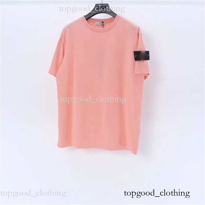 Pull Stone Tshirts Premium stone Crew Neck islandat T-Shirt with Badge Detail Breathable Casual Streetwear topstoney Tee c22 c43
