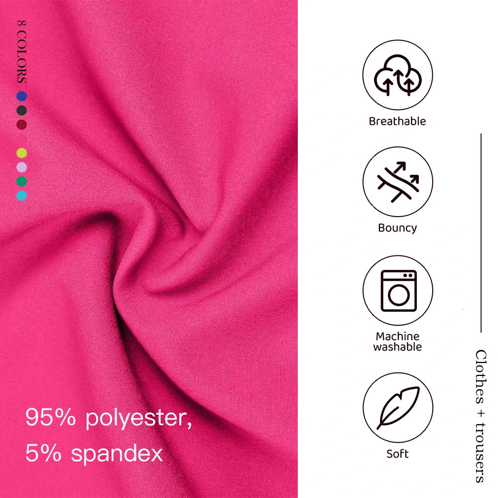Wholesale Apparel Scrub Set Uniform Women Summer Zipper Scrub Top Pants Hospital Clothing Uniforms with Pocket251222