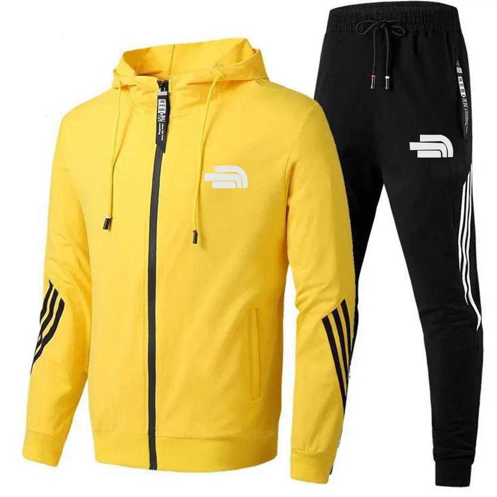 Men's Tracksuits Zipper Jackets Hoodie And Sport Pants Tracksuit Sets Women Tracksuits Running Leisure Sports Suit Two Piece Set Asian Size S-4XL