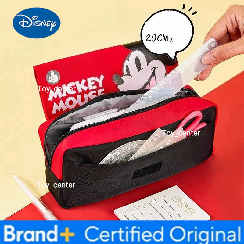 Disney Stitch Pencil Case Lotso Mickey Student High Capacity Stationery Storage Bag Pen Box School Supplies Boy Girl Gifts H251227