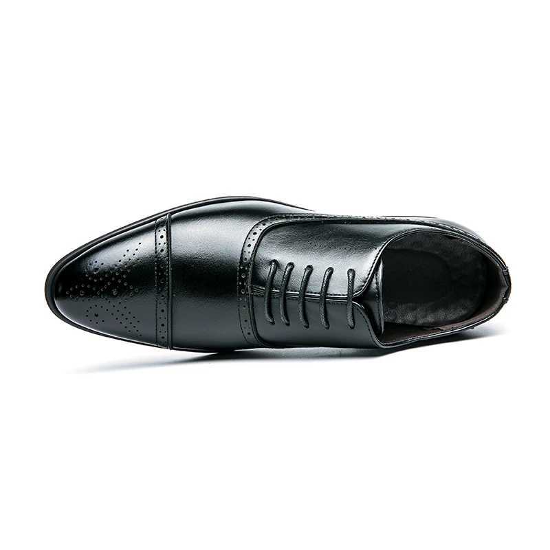 Oxfords Men Shoes Fashion Business Casual Party Banquet Daily Retro Carved Lace-up Brogue Dress Shoes Z251227