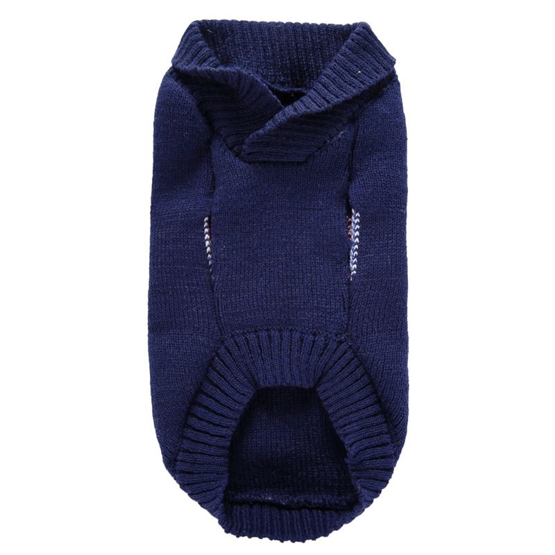 Dog Knitted Sweater USA National Flag Dog Sweater Puppy Sweater Warm Soft Pet Holiday Clothes for Small Medium Cats and Dogs, Large Dog XXL