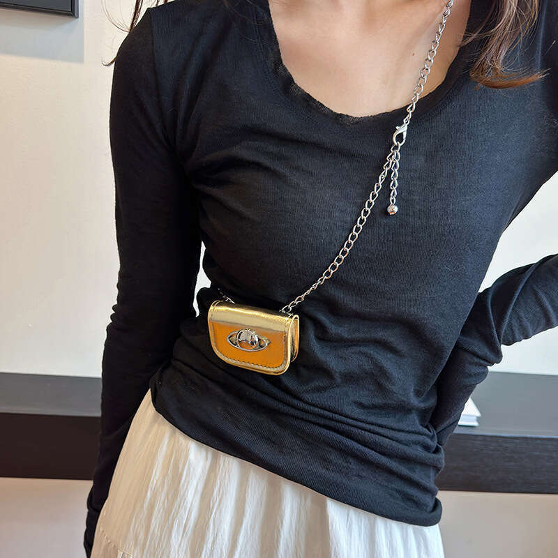 Mini Personality Summer New Chain Trendy Lipstick Fashion Simple Casual Single Shoulder Crossbody Small Square Bag for Women
