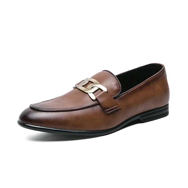 Tassel Leather Oxfords Shoes Men Loafers Casual Slip on Men Dress Shoes Italian Graceful Wedding Party Shoes Men Black Z251227