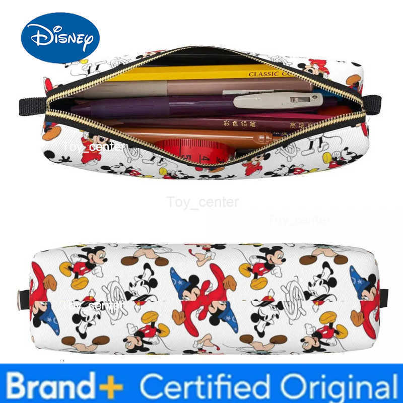 Disney Mickey Through The Years Wizard Pencil Case Creative Pen Box Bags Girls Boys Large Storage School Supplies Zipper Pencilcases H251227