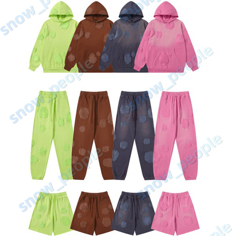 Designer Mens Foamed printed Hoodie Sweatpants Terry Shorts Loose hip-hop sweatshirt Pullover hooded couple hoodies Men Womens Casual Hoodies