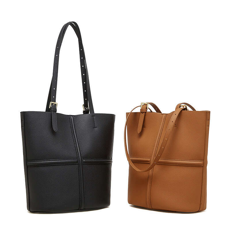 Luxury Shoulder Bags Totes Hobo Top Layer Cowhide Handbag Single Mother Daughter Crossbody New Genuine Leather Vintage Commuter Light Tote Women S Bag
