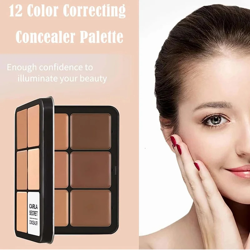 12 Color concealer Palette Matte Phosphor Outline Makeup Palette Cream foundation make-up Makeup Face 251226