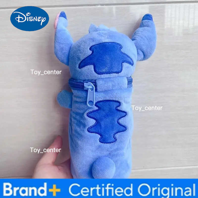 Disney Stitch Anime Plush Pen Pencil Bag Case Stitch Kawaii Girls Large Capacity Pen Bag Makeup Pouch Children Toys Gift H251227