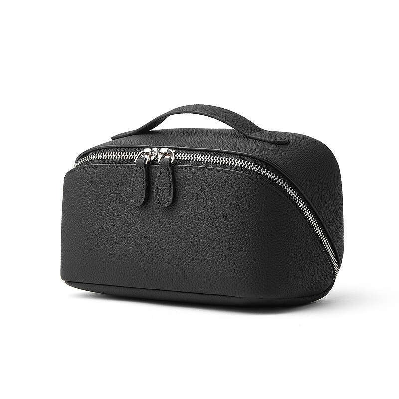 Luxury Shoulder Bags Totes Hobo New Genuine Storage Exquisite Multifunctional Leather Travel Cosmetic Women S Cowhide Small Portable Toiletry Bag