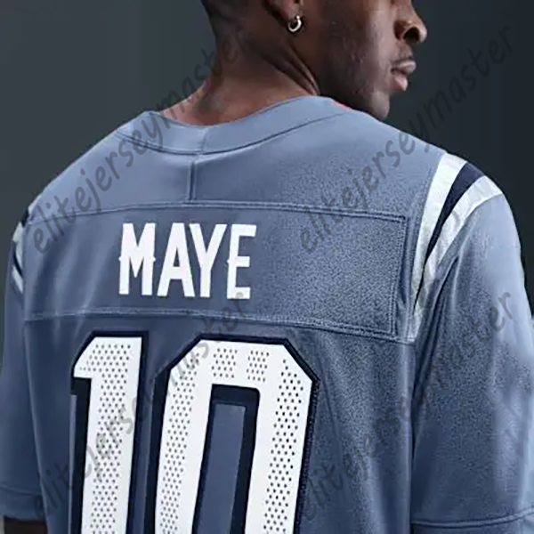 Drake Maye 10 Christian Gonzalez 0 Hunter Henry 85 Julian Ashby 47 Marcus Bryant Anfernee Jennings Personalized Customized Football Jerseys Custom Any Number Name1