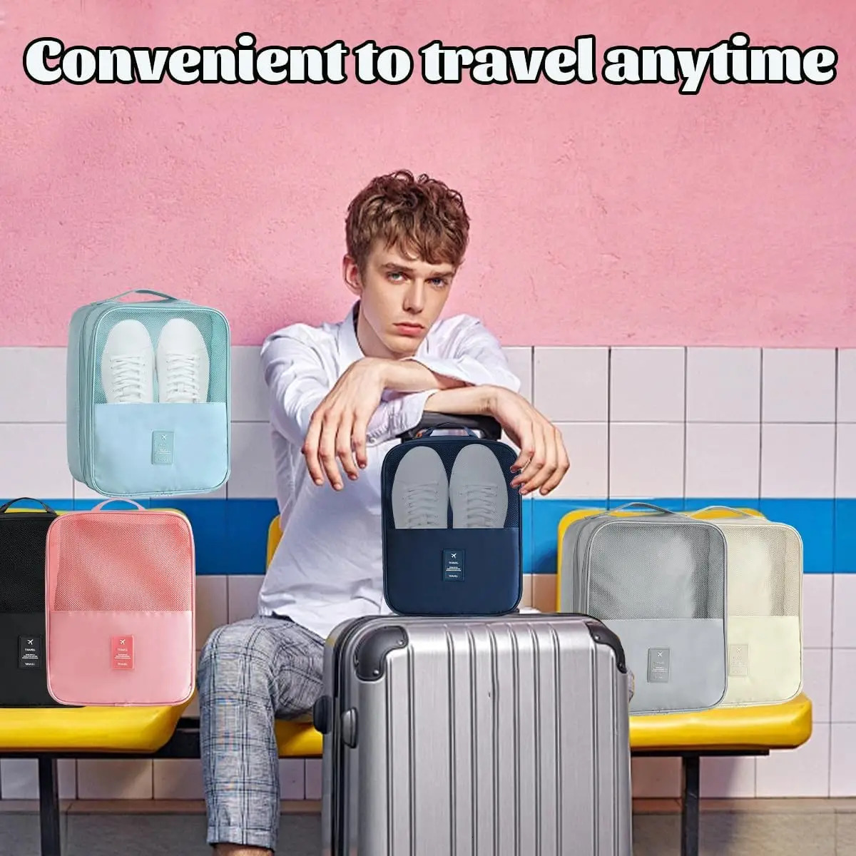 Portable Travel Shoe Bag Underwear Clothes Bags Shoe Organizer Storage Bag Multifunction Travel Accessories Storage Bags Pouch 251226