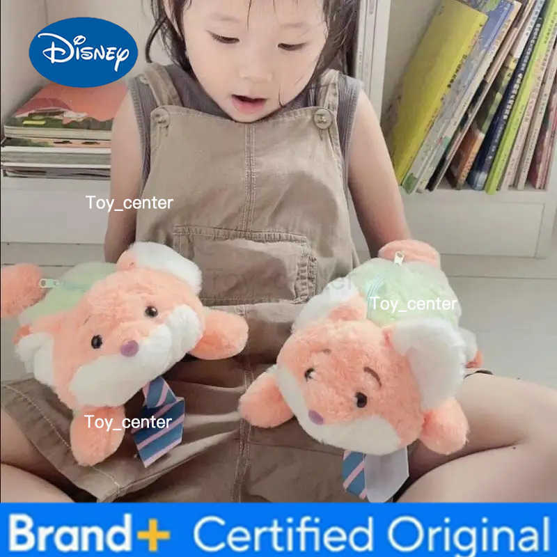 Disney Cute Cartoon Animal Plush Doll Creative Stationery Storage Bag Large Capacity Student Portable Pencil Case H251227