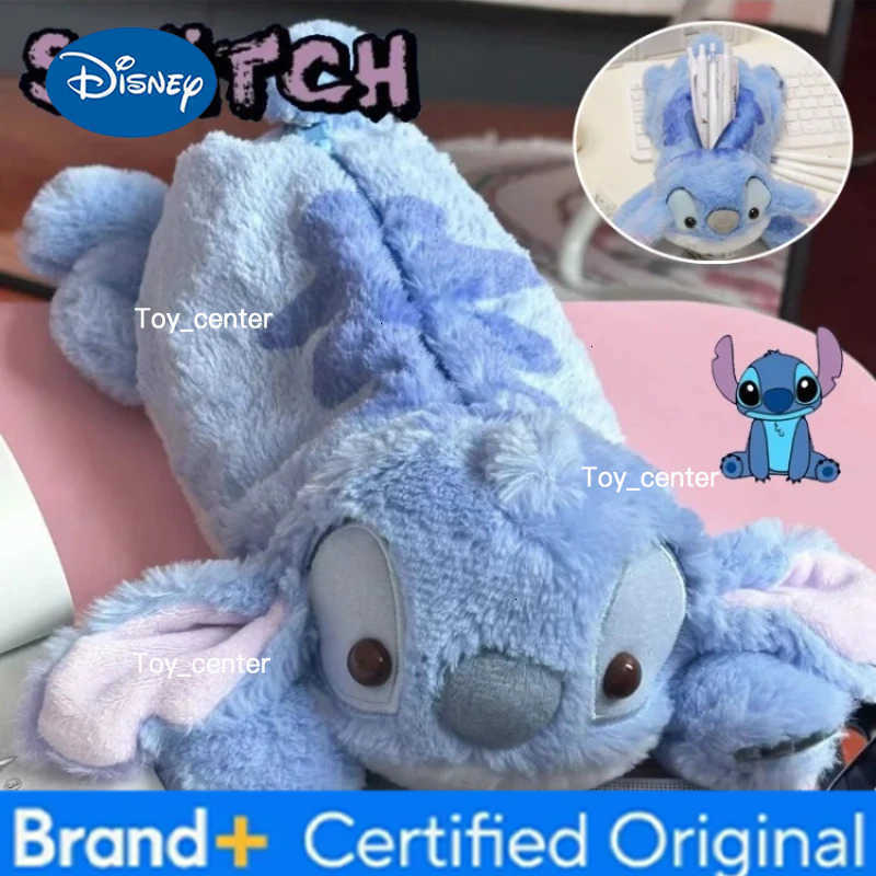Disney Stitch Plush Cute Pencil Case Anime Kawaii Pen Bag Kids School Home Stationery Box Lilo Stitch Plush Bags Kids Gift Toy H251227111