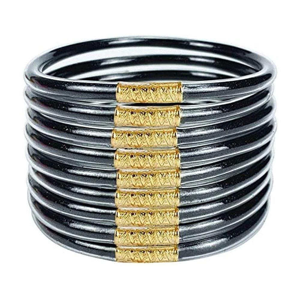 9pcs Mix Glitter Jelly Bracelet Set Womens Tibetan Buddhist Temple Lucky Charm Bangle Gift for Girls Mothers Day 250903