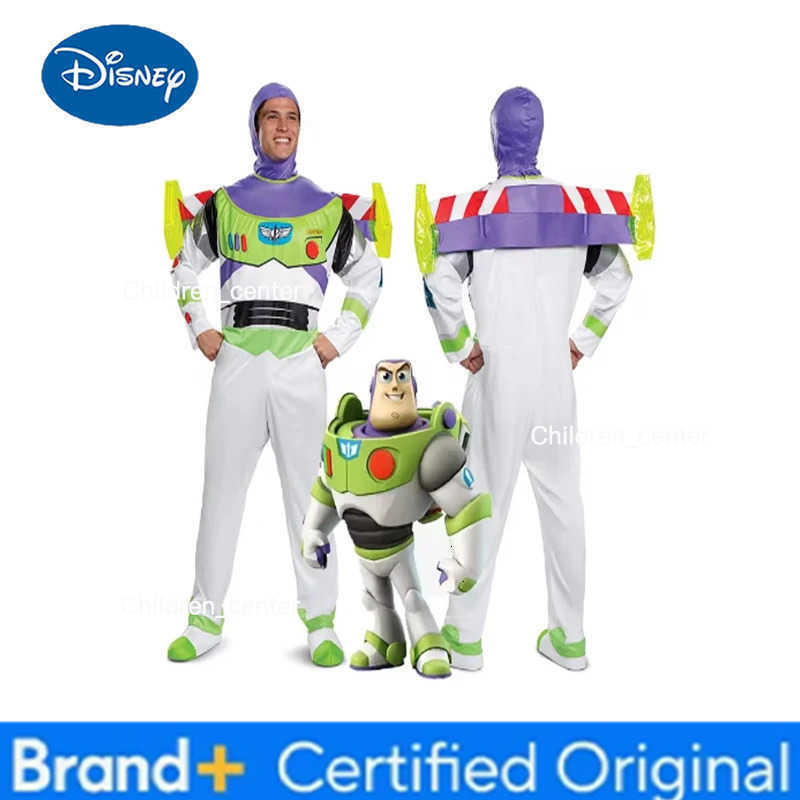 Disney Anime Toy Story Buzz Lightyear Cosplay Costume Bodysuit Wing Suit Halloween Party Jumpsuits Costumes for Men Women H2512271