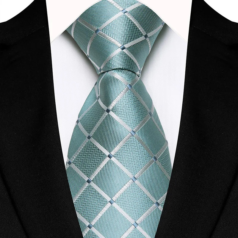 8CM Mens Necktie Plaid Checks Ties For Man Groom Groomsman Jacquard Woven Ascot Formal Business Party Accessories251218